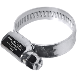 Hose <b>Clamp</b> 12-22mm Adjustable F <b>Clamp</b> Polished Stainless Steel Band Width 9mm Pack Size 50 S-S-T SchellenserviceTeam GmbH - Product Image 3