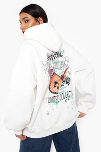 Sweat à capuche surdimensionné à imprimé papillon pour femme, Design de dessin animé de haute qualité, destiné à l'exportation - Product Image 2