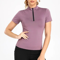 Vente en gros de hauts de base pour femmes pour la compétition d'équitation - Antibactériens, respirants, en spandex, manches longues