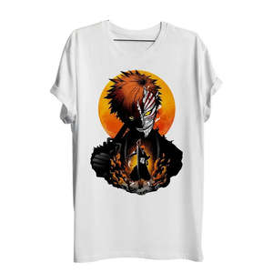 T-shirt Ichigo Kurosaki pour le costume d'anime Bleach, avec des personnages de princesse et de demoiselle d'honneur, incluant des robes, des jupes, un haut et des composants de cape - Product Image 1