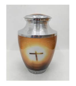 Urna de estilo europeo clásico más vendida, Memorial de cremación de Metal de tamaño personalizado a precio competitivo, fabricada y exportada - Product Image 3