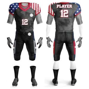 Maillot de football américain sur mesure de haute qualité, haut court d'équipe personnalisé par sublimation - Product Image 2