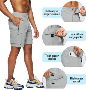 TESSUTO Pantalones Cortos para Hombre, Shorts Cargo de Secado Rápido para Senderismo, Viajes al Aire Libre con Múltiples Bolsillos para Deportes de Aventura y Pesca - Product Image 4