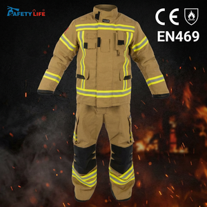 Uniformes de pompier isolants thermiquement, tailles L à XXXXXL, certifiés CE, en tissu aramide premium, économiques, jaunes, noirs, bleu marine - Product Image 5