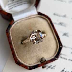 Bague de fiançailles en diamant de culture Athena-Champagne avec taille Altschliff - Product Image 3