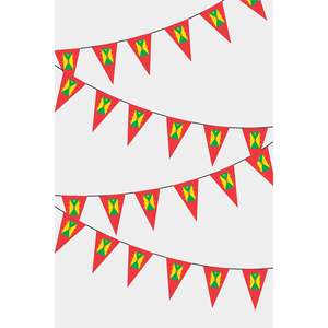 Party <b>Banners</b> Grenade Triangular Flag Garland - Product Image 1