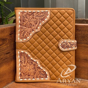 กระเป๋าหนังแท้บุหนังแท้สำหรับผู้บริหารแบบมีซิปใหม่ - Product Image 1
