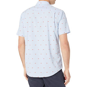 เสื้อเชิ้ตแขนสั้นสีพื้นสำหรับผู้ชาย สไตล์คลาสสิก สีเรียบง่าย เหมาะสำหรับใส่ลำลอง - Product Image 6