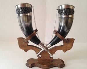 เขาควายแท้สไตล์ดั้งเดิม ขัดเงา งานฝีมือธรรมชาติ ใช้เป็นขาตั้งสำหรับงานแต่งงาน งานเทศกาล ตกแต่ง สำหรับส่งออก - Product Image 5