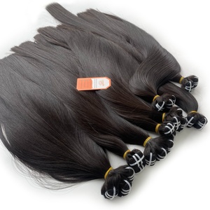 Sortie d'usine Extensions de cheveux à double trame Faisceau de cheveux humains droits pour la fabrication de perruques Vendeur vietnamien - Product Image 4