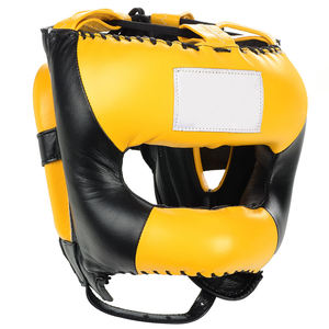 หมวกกันกระแทกสำหรับชกมวย ขายดี ราคาส่ง คุณภาพเยี่ยม ผลิตตามสั่ง หนังวัวแท้ 100% ป้องกันแก้ม - Product Image 2