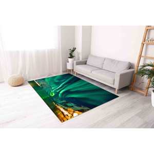 Nature Landscape <b>Rugs</b> Non Slip <b>Rugs</b> Aurora Landscape <b>Rugs</b> Runner <b>Rug</b>,<b>Chenille</b> <b>Rug</b> - Product Image 3