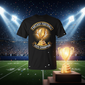 Maglietta Promozionale Campione Fantasy Football 2025 - Abbigliamento Ufficiale Campione Fantasy Football - Product Image 3