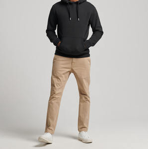 Sweats à capuche pour hommes surdimensionnés et lourds avec logo brodé personnalisé, respirants et écologiques - Product Image 6