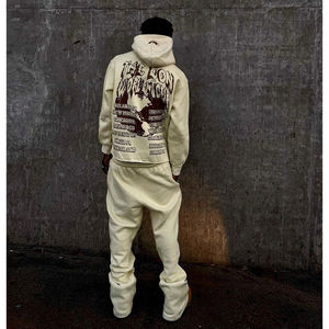 Sweat-shirts d'hiver personnalisés pour le streetwear, logo imprimé à l'écran, sweat à capuche en molleton, mélange polyester/coton, séchage rapide, antibactérien - Product Image 2