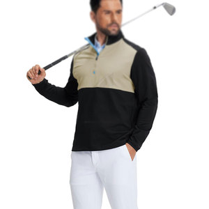 Pull de golf de qualité supérieure en tissu extensible avec fermeture éclair quart de tour, vêtement de sport pour toutes les saisons, fabriqué au Pakistan - Product Image 5