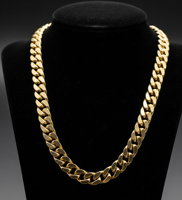 Cadena de Eslabones Cubanos Gruesos de Plata de Ley 925, Collar de Lujo para Hombre, Joyería de Moda, Regalo para Fiesta, 30g