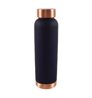 Botella de Agua de Cobre a Prueba de Fugas, de Metal Puro, Ideal para Viajes, Libre de BPA, Reutilizable, para Bebidas Ayurvédicas, Regalos de Boda