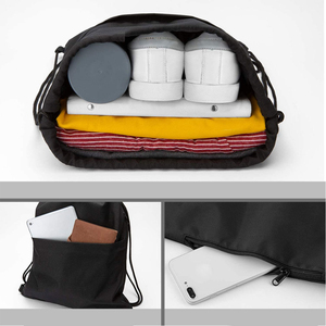 Sac à cordon en mousseline géant personnalisé, sac à poussière, sac à chaussures en toile de coton avec logo personnalisé - Product Image 5