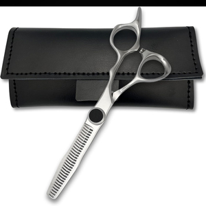 Chuyên nghiệp tóc mỏng Shears Damascus texturizing kéo sắc nét chải chuốt kéo 6 lồi với trường hợp da bởi vaslcare - Product Image 1