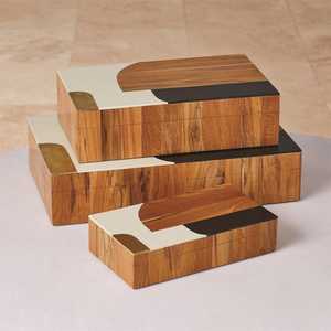 Boîte à bijoux en bois de créateur fait à la main Design unique de haute qualité à prix réduit - Product Image 3