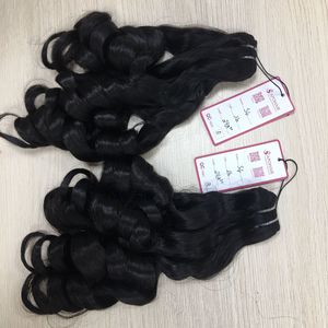 Tissage de cheveux naturels brésiliens vierges, Extensions de cheveux naturels, boucles de princesse, offre groupée, vente en gros - Product Image 1