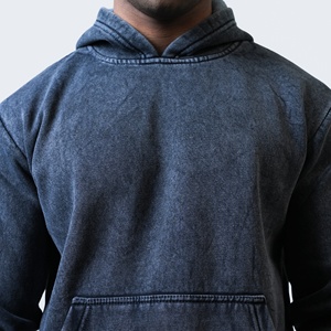 เสื้อสเวตเชิ้ตผ้าฟลีซหนาน้ำหนัก 350 กรัม สไตล์เรโทร ทรงโอเวอร์ไซส์ ล้างสีแบบแอซิด ซิปฮู้ด ย้อมสีแบบพ่นสองหัว ลายพิมพ์ดิจิทัลสำหรับฤดูใบไม้ร่วง เป็นมิตรต่อสิ่งแวดล้อม - Product Image 3