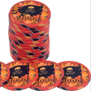 ชิปโป๊กเกอร์เซรามิกคุณภาพสูง ปรับแต่งได้ น้ำหนัก 10 กรัม ขนาด 40 มม. หลายสี ลายเฉพาะ สำหรับใช้ในคาสิโนระดับมืออาชีพ พร้อมถาดใส่ชิป - Product Image 1