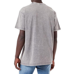 เสื้อยืดผู้ชายแขนสั้นฟอกสีลายวินเทจดีไซน์ใหม่ล่าสุดเข้ารูป - Product Image 4