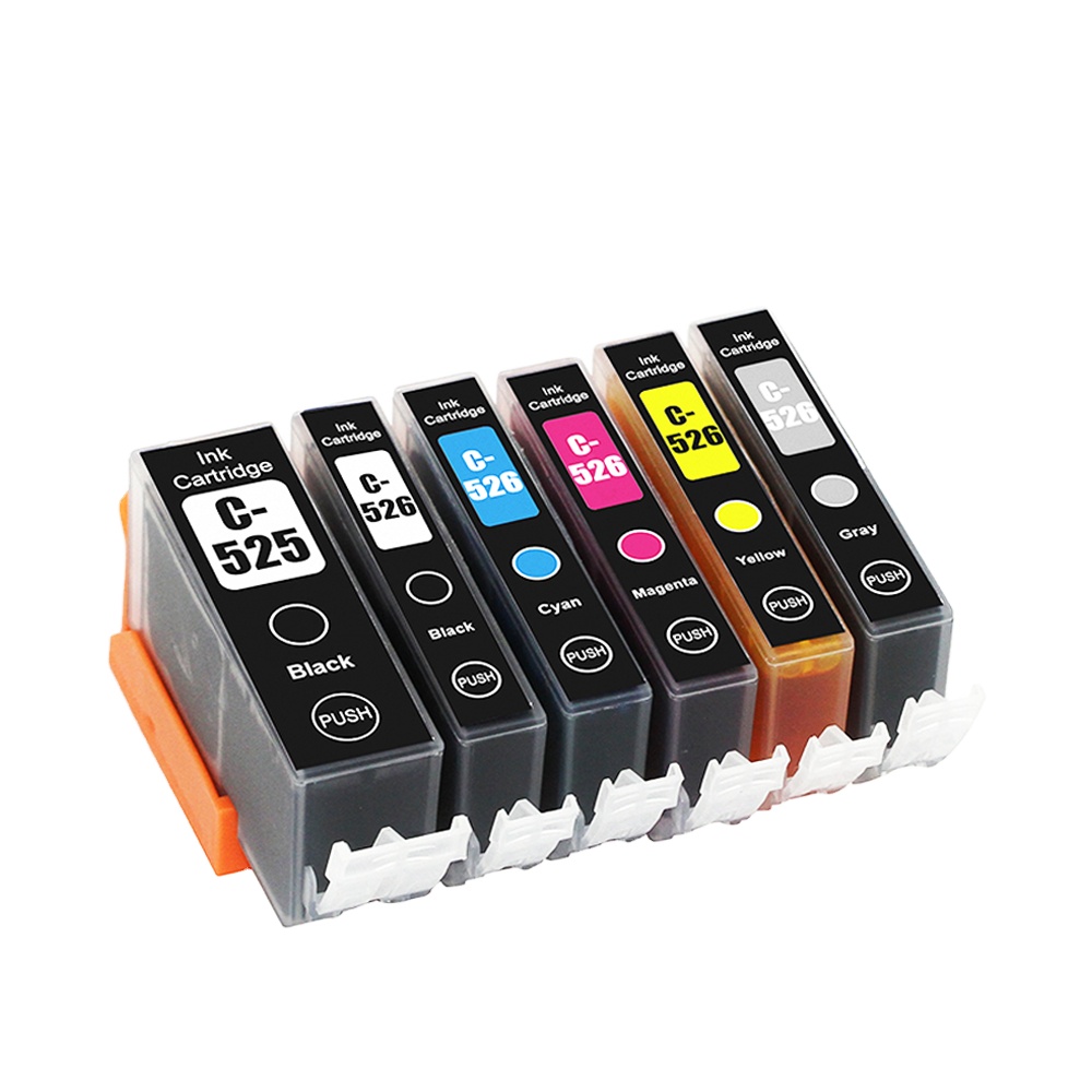 Tatrix PGI-525 PGI525 PGI 525 CLI-526 CLI526 CLI 526 Высококачественный цветной совместимый струйный картридж для принтера Canon MG5350