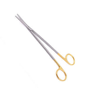 Tijeras quirúrgicas de medio oro, corte recto de onda TC, afilado, afilado, 110mm, 8 pulgadas, Metal, acero, tijera de Enfermería Médica - Product Image 1