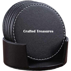 Ensemble de 4 sous-verres design et fabriqués en bois, fabricant et exportateur de bois d'acacia design personnalisé d'Inde de haute qualité - Product Image 4