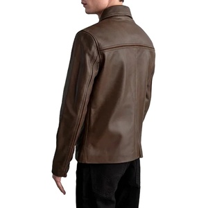 2025 Fashion Spring Autumn Men Blouson <b>Jacket</b> Anti Wrinkle Turn-down Collar Loose <b>Light</b> Mature Style Casual Youth <b>Jacket</b> - Product Image 4