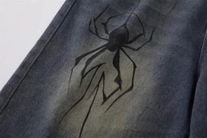 Short en jean bleu été décontracté ample jambe droite unisexe Baggy Jeans Shorts Jorts Grunge Harajuku Streetwear - Product Image 3