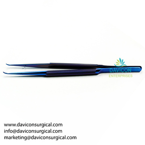 Fórceps de microatado de titanio personalizados, puntas de diamante con polvo - Product Image 6