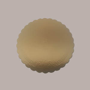 10 kg rond or noir aile bord festonné plateau en carton 28 cm disque gâteau planche gâteau décoration fournitures - Product Image 1