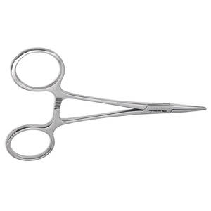 Pinzas Hemostáticas de Precisión Kelly, Rectas, de Acero Inoxidable, con Bloqueo, Acabado Plateado, Juego de Instrumentos Médicos y Dentales - Product Image 4