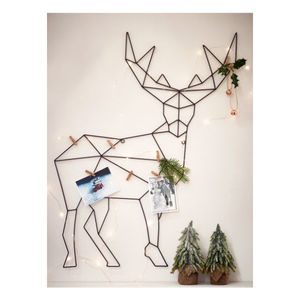 Porte-cartes en fil de fer debout, vintage, écologique, parfait pour Noël, la maison, les fêtes, la décoration de table - Product Image 2