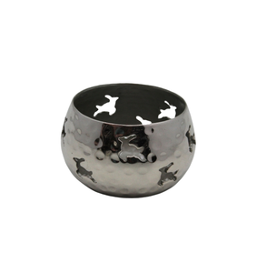 Bougie de table en fer nickel antique faite à la main, bougie ronde de noël, support votif, éclairage décoratif pour la maison, pots de bougie en métal élégants - Product Image 5