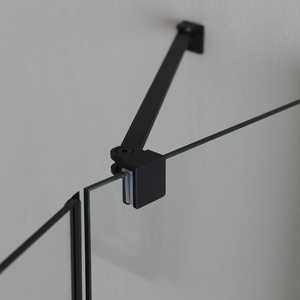 Box Doccia Nero in Vetro 80x80 6mm Senza Profili, Porte Doccia di Qualità Premium - Product Image 6