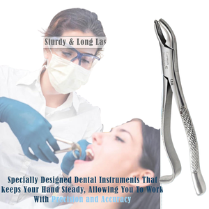 Instrumental de Cirugía Oral Manual de Acero Inoxidable, Fórceps Dentales Reutilizables, Juego de Fresas de Carburo, Herramientas de Extracción con Certificación CE - Product Image 3