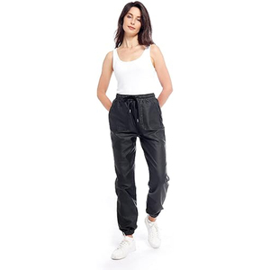 Jeggings extensibles pour femmes à la mode Pantalon legging en faux cuir Poches Casual Winter Regular Plus Sizes Fiable Factory Suppliers - Product Image 1
