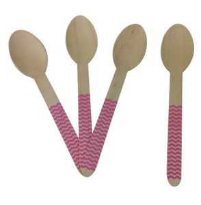 ช้อนไม้สำหรับสลัดพิมพ์ลายแฟนซีออกแบบโลโก้ได้ตามต้องการ - Product Image 3