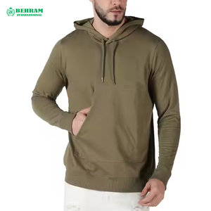 Sweat à capuche unisexe coupe classique streetwear, qualité supérieure, personnalisé, uni, vintage, épaules tombantes, 100% coton molletonné/éponge française - Product Image 4