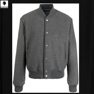 Veste universitaire décontractée pour homme de la meilleure qualité, 100% laine, respirante, séchage rapide, automne-hiver, lettres personnalisées, couleurs personnalisées, logo, col montant - Product Image 1