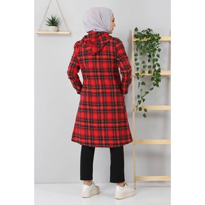 เสื้อโค้ทลายสก็อตติดกระดุมแบบเรียบร้อย แจ็คเก็ต และเทรนช์โค้ท - Product Image 5