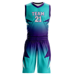 Offre Spéciale sur l'uniforme de basket-ball couleur unie meilleur matériel hommes uniforme de basket-ball pour adulte - Product Image 1