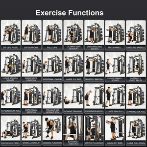 VIGFIT Trainer Funzionale Commerciale con Power Rack e Sistema a Doppia Puleggia per Allenamento di Forza Totale del Corpo in Palestra - Product Image 3