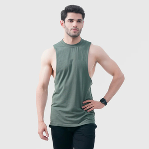 Logo personnalisé pour hommes entraînement Gym Stringer gilet confortable décontracté débardeurs prix de gros pour la musculation - Product Image 5