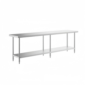 Bàn làm việc nhà bếp nhà hàng bằng thép không gỉ thương mại, có thể tùy chỉnh và tháo rời, chịu tải nặng - Product Image 2